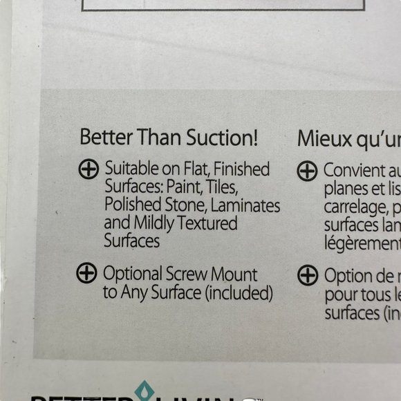 Better Living Kroma Toilet Roll or Towel Holder Stick N Lock Plus NIP - Picture 9 of 11